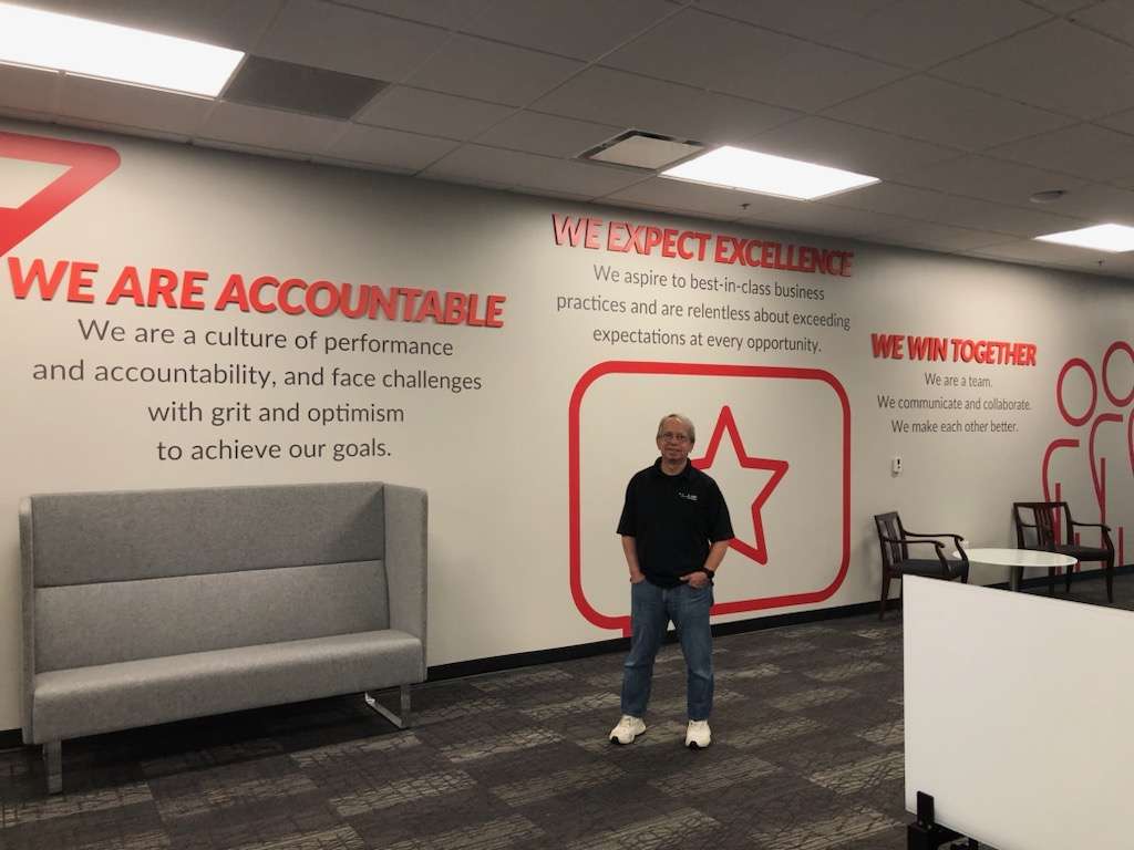 IMG5469 Managed IT and Cybersecurity Services Louisville KY | ZJAK Technologies Office wall showing Our Values