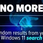 no more random results from search
