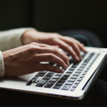 Person using laptop